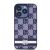 DKNY iPhone 15 Pro kék kockás tok elölnézet