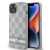 DKNY iPhone 14 tok, bézs kockás mintával