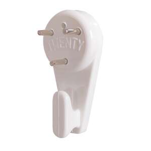 Kép akasztó, fali akasztó, erős, 3 db, fehér, 30mm, 15mm, Twenty márka, otthoni dekoráció, DIY, otthoni javítás - Uni