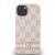DKNY iPhone 14 rózsaszín kockás telefontok elölnézet