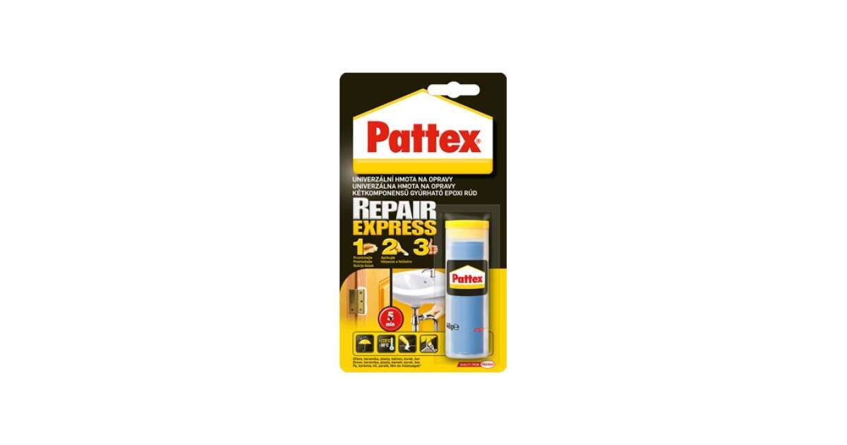 Colle epoxy pâte à réparer métal 48 g - PATTEX