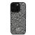 DKNY iPhone 16 Pro tok fekete-fehér Crosswalk mintával