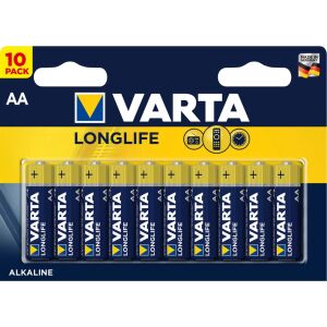 Varta Longlife AA elem 10 db 137671027 - Varta Elem