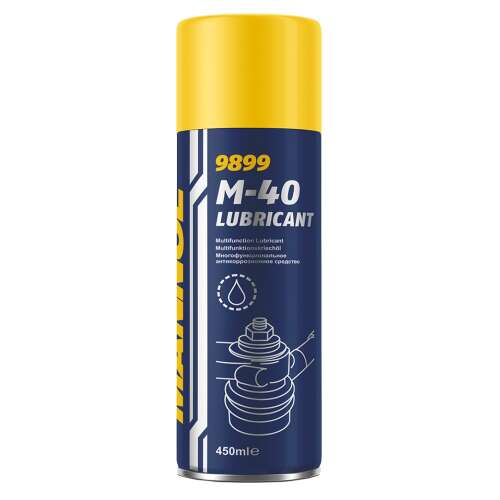 M-40 Lubricant, 450ml spray, multi-purpose lubricant, for metal surfaces, protects against corrosion, loosens stuck parts, removes dirt, grease and oil
