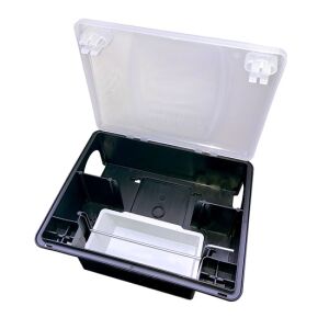 Nyitott Patkányetető láda, műanyag rágcsálóirtó doboz - Kártevőirtó