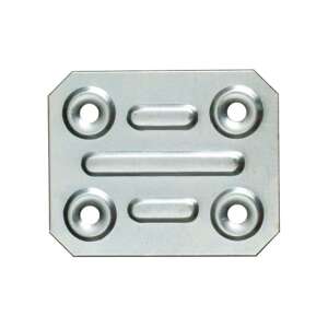 Összekötő lemez I. 40 x 50 / 1 mm horganyzott 3254193, összekötő lemez fahoz, fém összekötő lemez, összekötő lemez gerendákhoz, összekötő lemez födémekhez, összekötő lemez faanyaghoz, összekötő lemez építkezéshez, összekötő lemez bútorhoz, összekötő lemez barkácsoláshoz, összekötő lemez fafeldolgozáshoz - Összekötő lemez