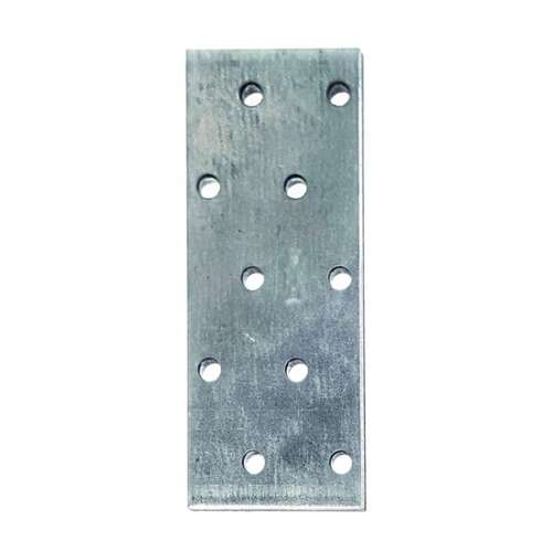 Horganyzott összekötő lemez, 140 x 400 mm, 2 mm vastag, lyukakkal