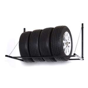 Góliát 5898 falra szerelhető gumiabroncs tartó, akár 4 gumiabroncs tárolására - Autós keréktartó állvány