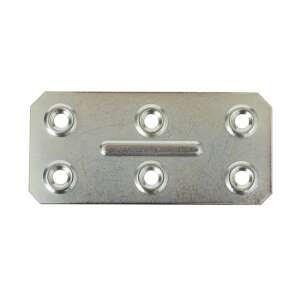 Összekötő lemez I. 86 x 40 / 1 mm horganyzott 3254196, összekötő lemez fahoz, fém lemez, összekötő lemez bútorhoz - JKH