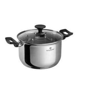 Blaumann Gourmet Line rozsdamentes acél magas lábas fedővel, bakelit fogóval, 26 cm