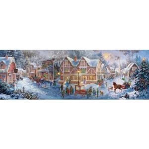 Clementoni puzzle sat de Crăciun 1000 piese - Clementoni Puzzle