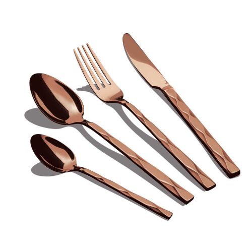 Set tacâmuri Berlinger Haus BH-2621 Rose Gold, set de 24 de piese din oțel inoxidabil