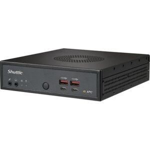 Shuttle Slim AI PC DN11H9 1,35 liter méretű számítógép Fekete 185H Intel® SoC 137712043 - Shuttle