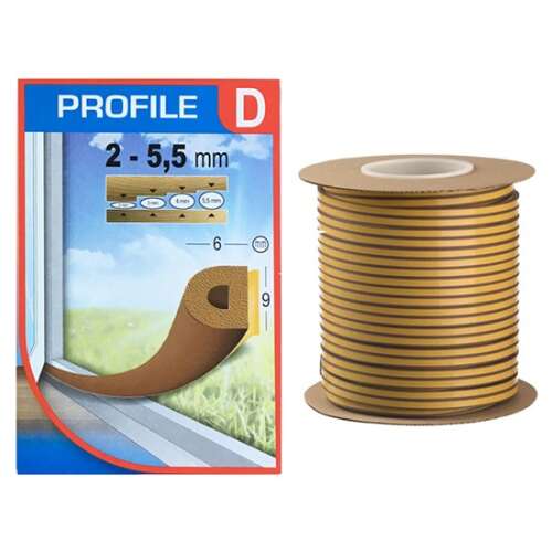 EPDM Tömítőprofil - Barna - 100m