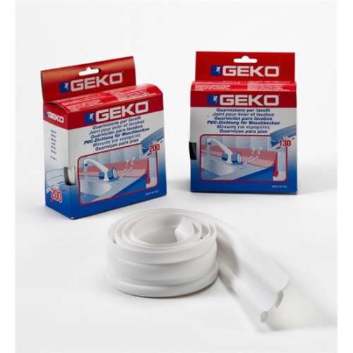 GEKO 200 fehér vízzáró szigetelő szalag fürdőszobába, 2 méter