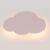 A Detské nástenné svietidlo Cloud pink világít a falon
