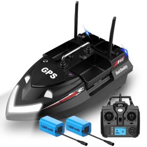 Etetőhajó iUni V802 PRO, GPS, 2 Akkumulátorok 12000mAh, 4 Etető Rekesz, 3kg, 500m, 15km/h, 2.4GHz Távirányító, Fekete 137716450 - Horgászati aprócikk & kiegészítő