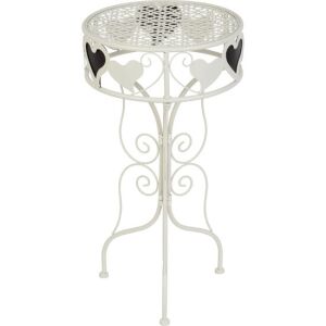 Fém virágcserepes állvány/asztal, MagicHome, 33x33x60 cm