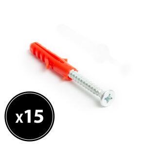 HANDY - Dübel + csavar - 8 x 40 mm - 15 db, csomag