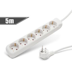 Delight - Hosszabbító 6 aljzattal, 5 m 137731970 - Hosszabbító