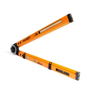 4 az 1-ben multifunkcionális eszköz: szögmérő, vonalzó, vízmérték, jelölő