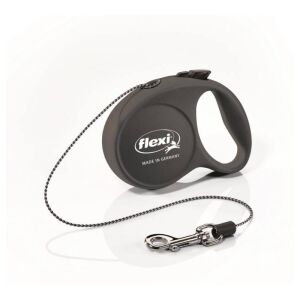 Flexi Fun Szalagos Automata Póráz - S, 5m, 15kg-ig, Fekete 137737810 - Flexi