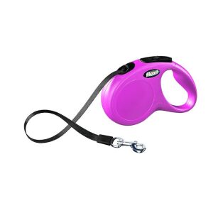 Flexi New Classic - Automata Póráz S - 5m, 15kg-ig, Pink 137737835 - Flexi
