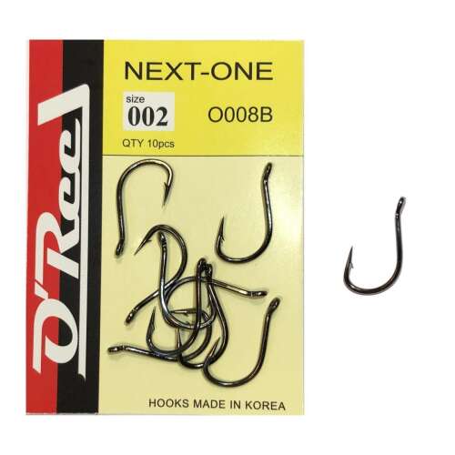 Next-One O008B pontyozó horgok 002-es méretben, 10 darabos csomagolásban