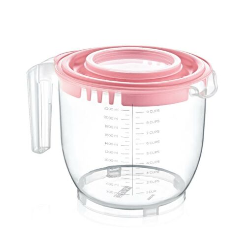 Dünya Műanyag keverőtál tetővel 2200 ml , kék 137750904