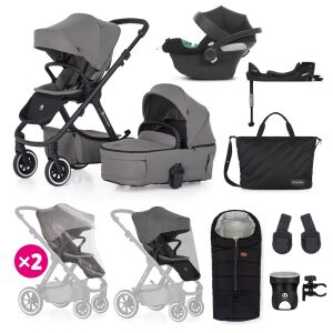 Petite&amp;Mars szett Babakocsi 4in1 ICON Dove Grey XXL AIR + CYBEX Aton B2 i-Size 137751734 - Petite&Mars