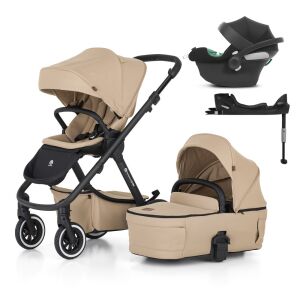 Petite&amp;Mars szett Babakocsi 4in1 ICON Mocha Beige LITE AIR + CYBEX Aton B2 i-Size 137751879 - Petite&Mars