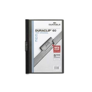 Durable Skoroszyt Zaciskowy A4 / 60 kartek Czarny 137757992 - Durable