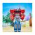 Transformers EarthSpark Optimus Prime akciófigura emberi karakterrel