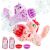 Pink and purple unicorn bubble blowers with bubble solution