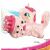 Pink unicorn bubble blower with dimensions