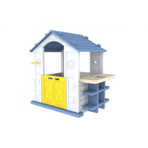 Kerti kis ház mosogatóval és kosárpalánkkal 137775163 - Játszóház