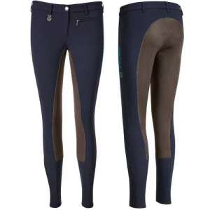 Pikeur Lugana női lovaglónadrág, sötétkék barna térdtapaszokkal - Lovaglónadrág