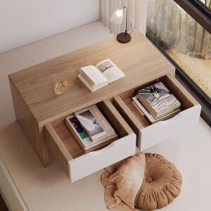 Dohányzóasztal 80x40x40 cm barna 2 fiókkal FUR1950-1