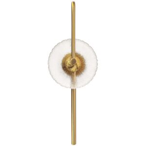 Lampa ścienna LED FALI LÁMPA LED LHJ072-W BRUSH GOLD, nowoczesny design - Lampy i oświetlenie