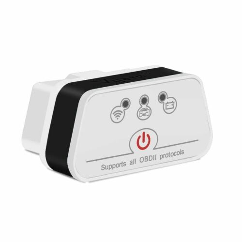 Vgate iCar2 Bluetooth OBD2 Diagnosztikai Interfész, Fehér és Fekete