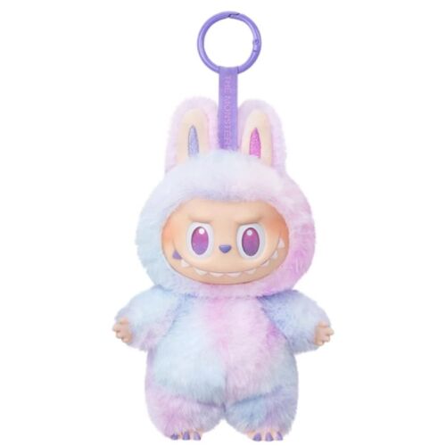 Labubu Vinyl Baba Vakdoboz Pop Mart Macaron Tretia Generácia Séria Fialový Kľúčenka Plyš