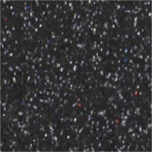 Dekorgumi - glitteres, fekete 20x30 cm