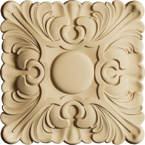 RZ 05 Négyzet alakú hőre lágyuló fa applikáció, 6x6 cm