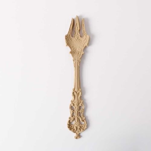 Hőre lágyuló fa Villa 24 x 5 cm, dekoratív fa villa kézműveskedéshez