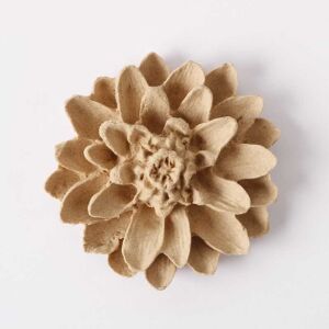 Hőre lágyuló fa virág 4 x 6 cm, kézműves díszítőelem - Fa felirat & dekorációs elem