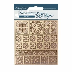 Stamperia Casa Granada Chipboard decorațiuni, 14x14 cm, modele decorative de plăci - Obiect decorabil