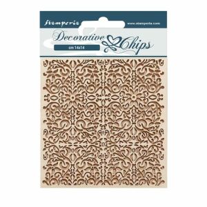 Stamperia Chipboard 14x14 cm - Model Vintage Library pentru scrapbooking și artizanat - Obiect decorabil