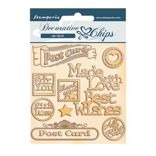 Stamperia Romantika Karácsonyi Chipboard Kivágások 14x14 cm Scrapbook és Kártyakészítéshez - Díszíthető tárgy