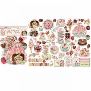 Stamperia Die Cuts - Cuki (Cuki) témájú papír díszítések scrapbookhoz és kézműveskedéshez. - Stamperia