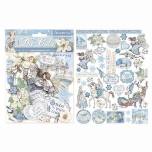 Stamperia Winter Tales Die Cuts - Decorațiuni de hârtie cu tematică de basm pentru scrapbooking și crearea de felicitări - Obiect decorabil